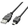 ELECOM �f�W�^���J�����ڑ��pUSB�P�[�u�� USB(A)�I�X-USB(mini5pin)�I�X 1.8m USB-SCM5