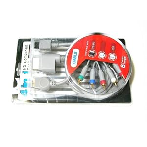 【クリックで詳細表示】PS3PS2XBOX360WiiコンポーネントAVケーブル白