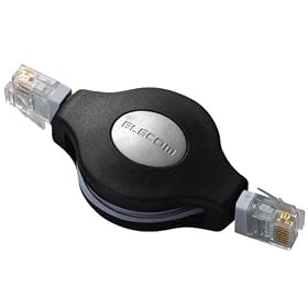 ELECOM ���o�C��LAN�P�[�u��(�u���b�N)1.5m LD-MCTU/BK