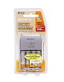  Sony Power Battery Charger with 4 AA Ni-MH Rechargeable  Batteries