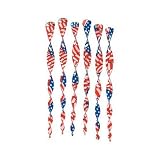  American Flag Twirling Wind Spinner (6 pack)