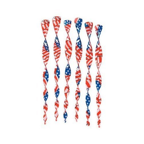  American Flag Twirling Wind Spinner (6 pack)