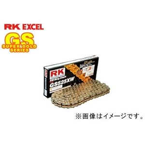 【クリックで詳細表示】RK EXCEL シールチェーン GS ゴールド GS420MR-U 76L モンキーZ50 JZ1/JB1/JC4/JE4