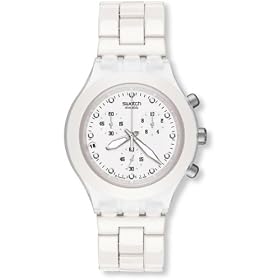 [�X�E�H�b�`]SWATCH �r���v DIAPHANE CHRONO FULL-BLOODED WHITE SVCK4045AG 2010 Preview Collection ���f�B�[�X �����Y [���K�A���i]