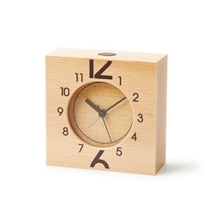 【クリックで詳細表示】Lemnos 12＋6(トゥエルヴ・プラス・シックス)アラーム時計 ナチュラル MS11-11 NT MS11-11 NT