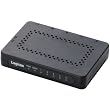 Logitec �M�K�r�b�g�C�[�THUB �����^ �d���O�t�� AC�A�_�v�^�t 5�|�[�g �u���b�N LAN-GSW05/PSB