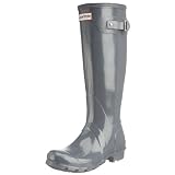 Hunter Original Gloss Wellies Graphite W23616 6 UK