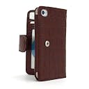 SP236:iPhone4S/4用本革ケース「wallet book for iPhone4S/4」 (クロコタン)