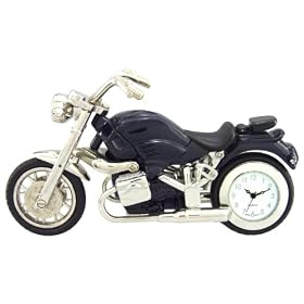 [Miniature Clock] �~�j�`���A�N���b�N �u���v �y�U�E�N���b�N�n�E�X����̔��z�A�i���O �o�C�N �u���[ MC-653-BLU/AZ