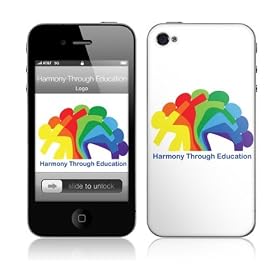 MusicSkins  iPhone 4G �p�t���ی�t�B����  Harmony Through Education - Logo  iPhone 4G  MSIP4G0584