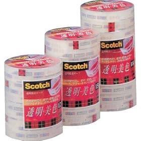 【クリックで詳細表示】3M スコッチ透明テープ・15mm×35m・10巻入 BK-15