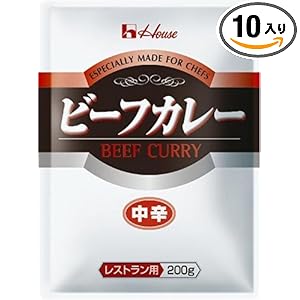 【クリックでお店のこの商品のページへ】ハウス ビーフカレー中辛 200g×10個: 食品・飲料・お酒 通販