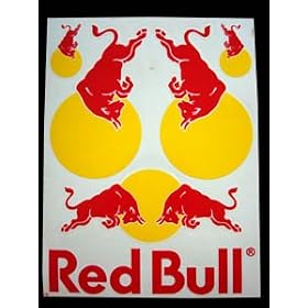 �ySTICKER�z��l�C!!!RED�@BULL�i���b�h�E�u���j�X�e�b�J�[�iLL)-RD10
