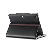 Acase PU ���U�[�P�[�X for new iPad / iPad 2 �u���b�N �i�X�^���h�@�\�E�p�x�����@�\�t�j