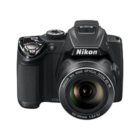 Nikon�f�W�^���J����COOLPIX P500 �u���b�N P500 1210����f ���ʏƎ�CMOS �L�p22.5mm ���w36�{ 3�^�`���g���t�� �t��HD