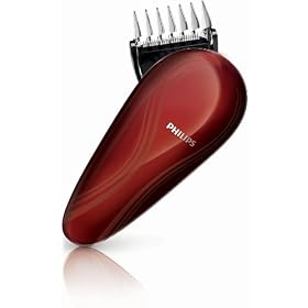 PHILIPS �y�X�L���w�b�h���\�Ɂz �Z���t�w�A�J�b�^�[ �u���b�N/���b�h QC5550