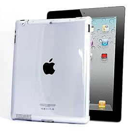 New iPad�iiPad3�j�EiPad2 Apple�А�Smart cover�Ή� �n�[�h�P�[�X�i�N���A�j�t���ی�t�B�����i�N���A�j�t �����n�[�h�R�[�g�J�o�[