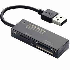 ELECOM ���������[�_���C�^ �P�[�u����̌^ SDXC�Ή� SD+MS�Ή� �u���b�N MR-C22BK