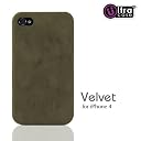 iPhone4S対応！ Ultra Case Velvet for iPhone4 Green ウルトラケース ベルベット グリーン アイフォン4 ケース