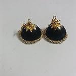 Black Plastic Fashion Jhumki Earring