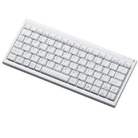 ELECOM �p���^�O���t���L�[�{�[�h 82�L�[ Bluetooth S�T�C�Y �p���z�� �z���C�g TK-FBP013EWH