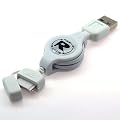 Rix e Charger FOMA/SoftBank�p USB�ʐM/�[�d�P�[�u�� �z���C�g RX-LBJCFWH