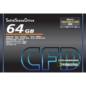 �V�[�E�G�t�E�f�[�̔� 6Gbps�Ή� 2.5inch SSD MicronC-400�̗p 64GB CSSD-S6M64NM4Q