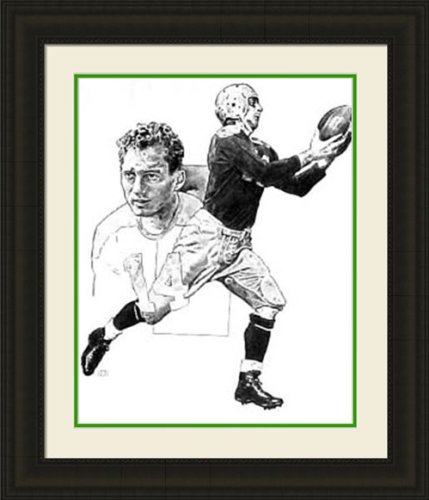  Green Bay Packers Framed Don Hutson Green Bay Packers By Michael Mellett NFL Football