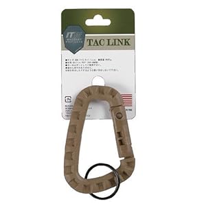 【クリックでお店のこの商品のページへ】ハイマウント(HIGHMOUNT) ITW TAC-LINK カラビナ Tan 38332