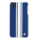 TREXTA iPhone4/4S対応 本革製カバー SNAP ON COVER 3WHITE ON BLUE SOCI4-3WHONBU