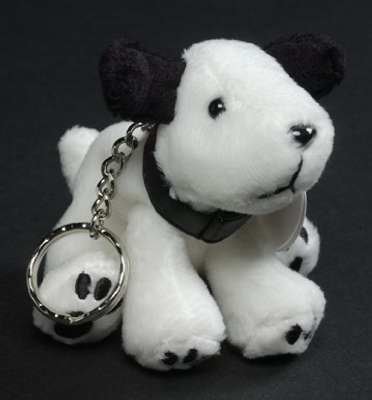 RCA Chipper Bean Bag Dog Key Chain