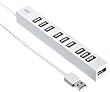 SANWA SUPPLY USB-HUB256W ���Εt��10�|�[�gUSB2.0�n�u(�z���C�g)