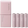 ELECOM �L���b�v���Ђ˂邾���̊ȒP�݌v �[�d�rAN ECOL(�A�� �G�R��) �[�d��E�P3�[�d�r4�{�Z�b�g �s���N DE-JJ43P4PN