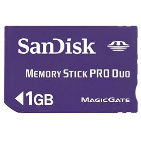 SanDisk MemoryStick Pro Duo 1GB SDMSPD-1024-J61
