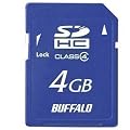 BUFFALO Class4 SDHC�J�[�h 4GB RSDC-S4GC4