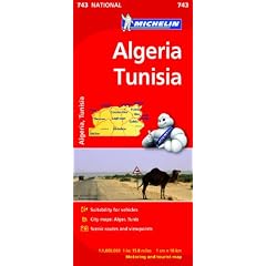 Algeria, Tunisia (Michelin National Maps)
