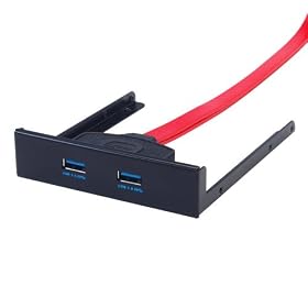 �T�C�Y 3.5�C���`�x�C�pUSB3.0�t�����g�|�[�g USB3.0�R�l�N�^�p�l�� �w�b�_�s���ڑ� 2�|�[�g USB30FP2