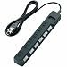 ELECOM ���K�[�h�^�b�v �ʃX�C�b�`�t �Q�[���p 2P��6�� 2.5m �u���b�N T-GMK03-2625BK