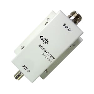 【クリックで詳細表示】BSCS整合器 BSCS-57MT 50Ω(N型)と75Ω(BNC型)のインピーダンス整合 【在庫限りの特価セール】