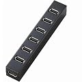 ELECOM PS3�p USB2.0HUB �Z���t/�o�X�p���[���p 7�|�[�g �u���b�N U2H-GM002BK