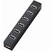 ELECOM PS3�p USB2.0HUB �Z���t/�o�X�p���[���p 7�|�[�g �u���b�N U2H-GM002BK