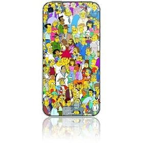 �y�ی�V�[���z�V���v�\���Y iPhone 4 4S �A�C�t�H�� 4S Simpsons Protective Skin