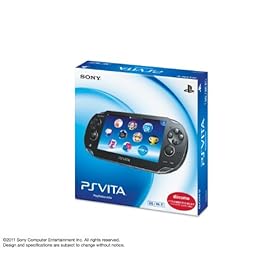 PlayStation Vita (�v���C�X�e�[�V���� ���B�[�^) 3G/Wi�]Fi���f�� �N���X�^���E�u���b�N (��������) (PCH-1100 AA01)