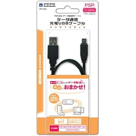 �f�[�^�ʐM�E�[�dUSB�P�[�u�� (PSP-2000/3000�p)