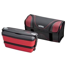 THERMOS �t���b�V�������`�{�b�N�X 2�i�� 900ml �u���b�N DJB-901W BK