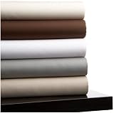  Pinzon Herringbone Stripe 440-Thread-Count Cotton Sateen King  Set, Sable