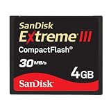  SanDisk CompactFlash 4GB Extreme III Memory