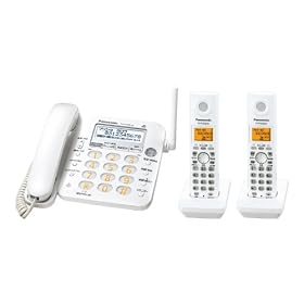 Panasonic �f�W�^���R�[�h���X�d�b�@ �p�[���z���C�g �q�@2��^�C�v VE-GP35DW-W