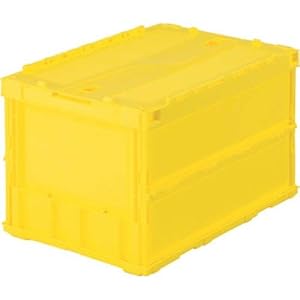 【クリックで詳細表示】TRUSCO 薄型オリコン50L(ロック蓋付) 黄