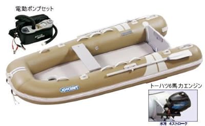 JOYCRAFT ジョイクラフト JCM-305 検付 4人乗りゴムボート トーハツ6PS4スト エンジン付き